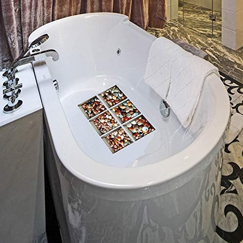 AILEGOU 3D Non-Slip Bathtub Stickers Set