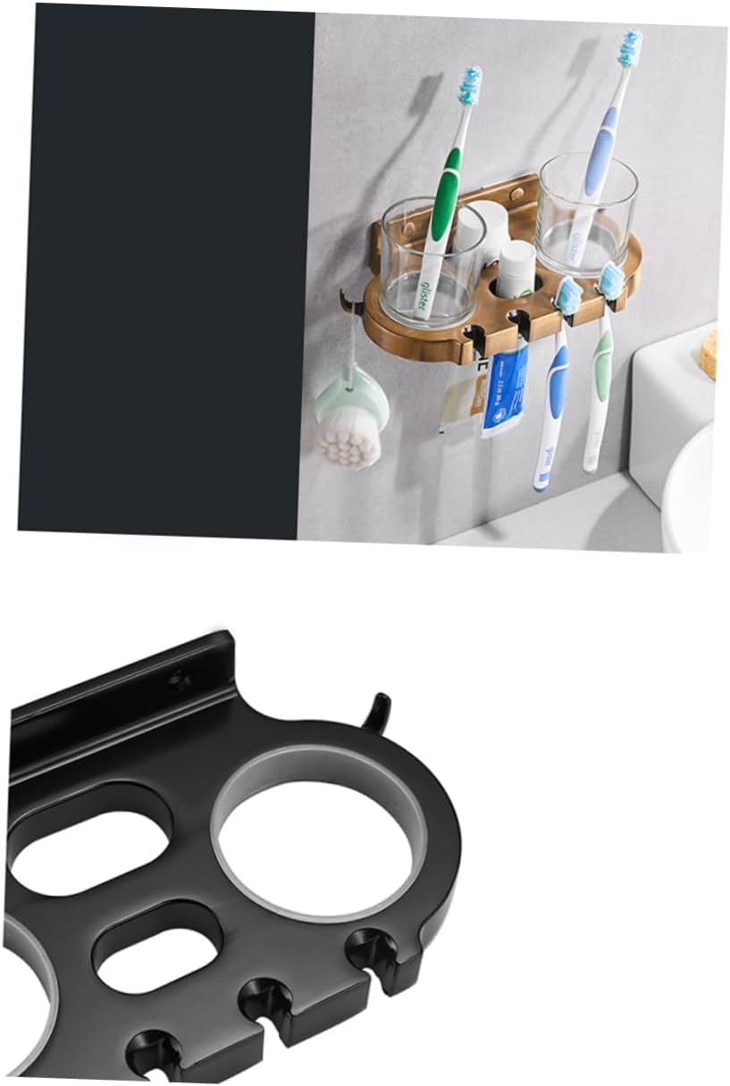 ABOOFAN Punch Toothbrush Holder with Hooks