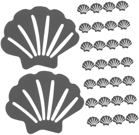 OUNONA 30pcs Shell Slip Stickers for Bath Tub and Shower Stairs