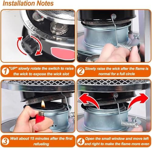 Large Kerosene Stove Heater with Safety Features
