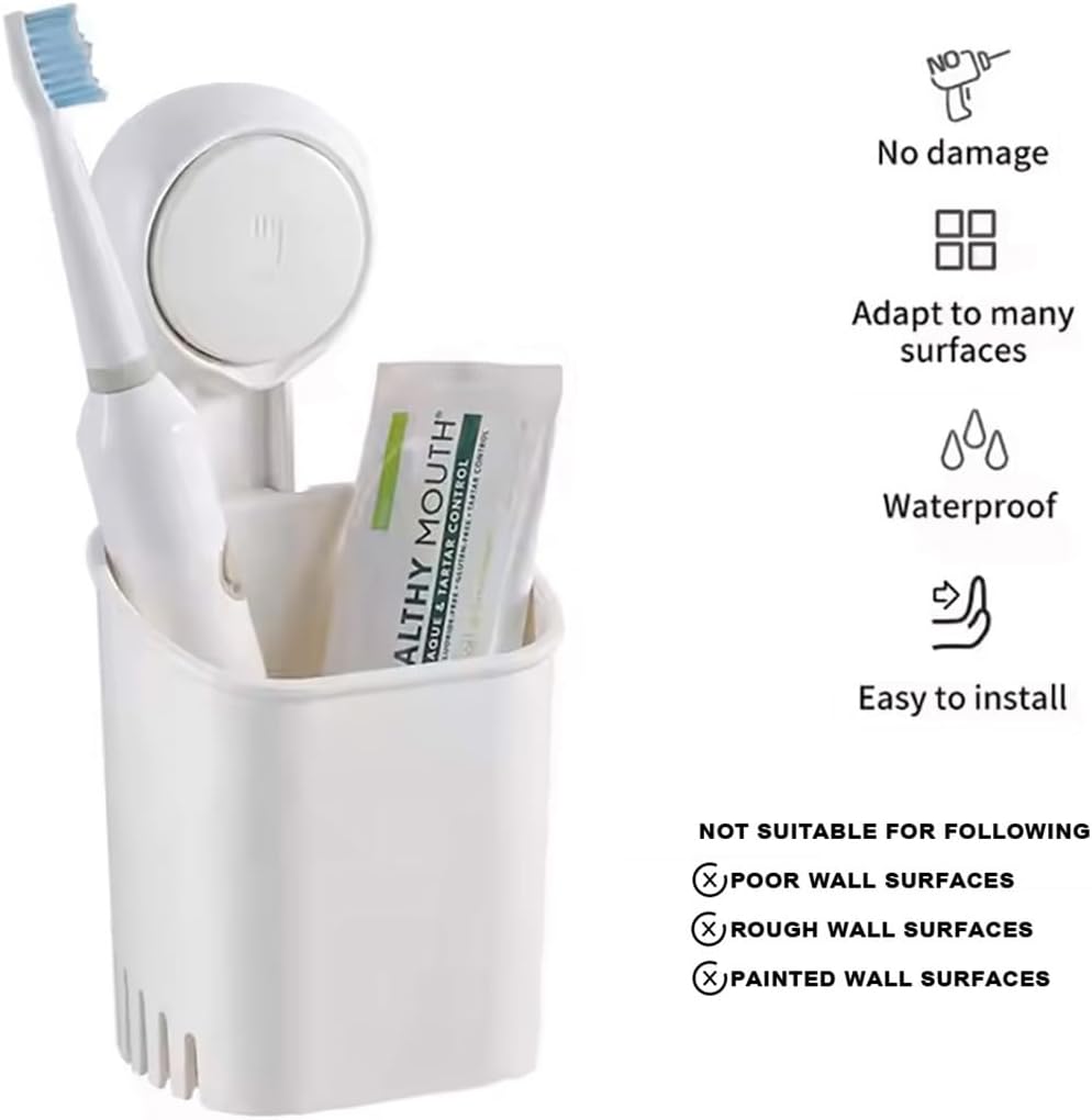 Durable Waterproof Suction Cup Organizer for Kitchen and Bath