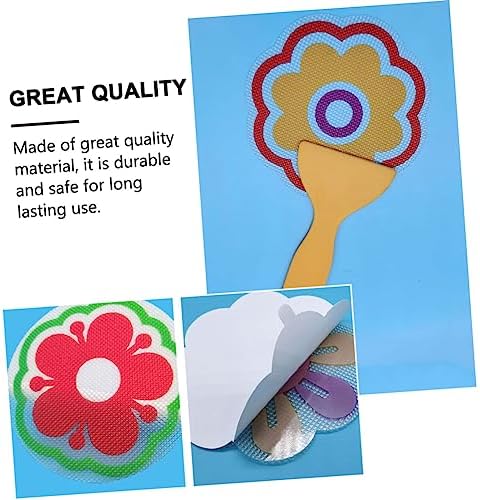 VICASKY 4pcs Cartoon Non-Slip Tile Stickers for Bathrooms