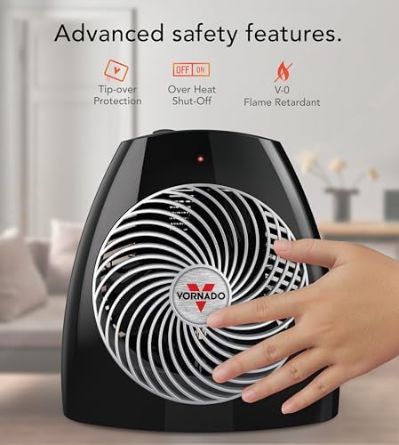 Vornado Space Heater With 3 Heat Settings and Safety Shut-Off