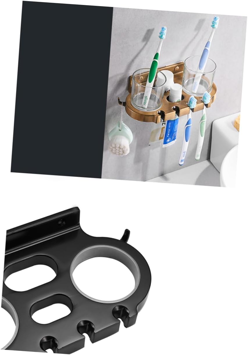 Anneome Toothbrush Holder with Hooks and Cups 1