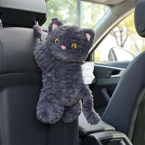 Seemehappy Plush Tissue Box Cover for Car and Home