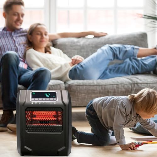 LifeSmart Infrared Quartz Space Heater 1500W Black