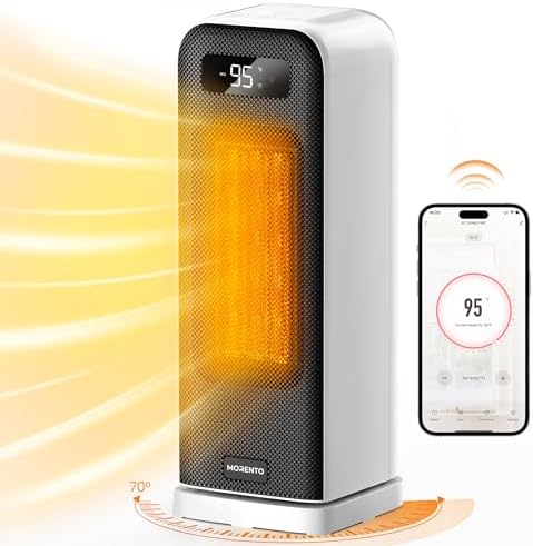 MORENTO Smart Electric Space Heater with Wi-Fi and Voice Control 1
