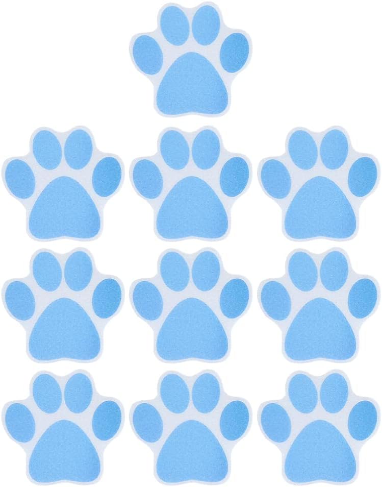 iplusmile 10pcs Paw Print Non-Slip Bathtub Decals