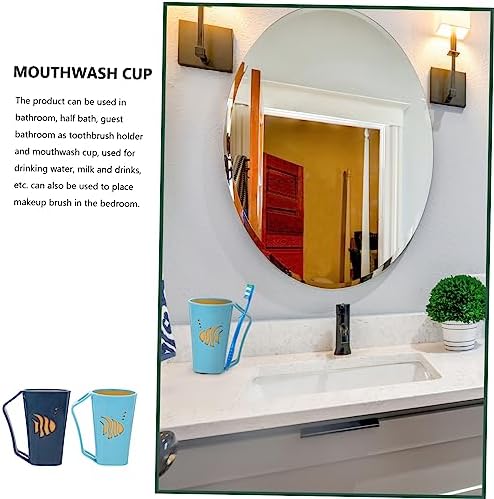 Cabilock 2 Pcs Brush and Wash Cup for Bathroom and Kitchen