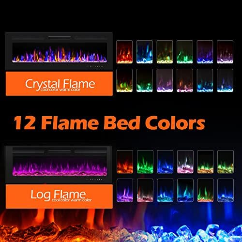 BETELNUT 50 Electric Fireplace with Remote Control 1