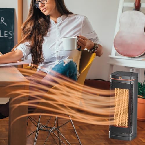 Ontel Handy Heater Copper Core Tower 1500W Electric Space Heater