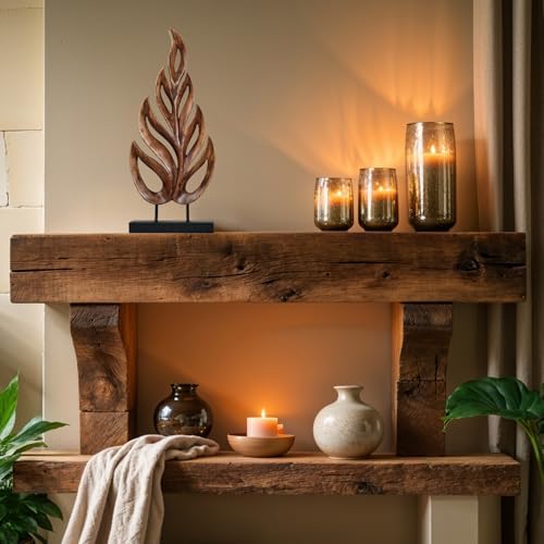 Decozen Wooden Leaf Sculpture - Coffee Table Decor