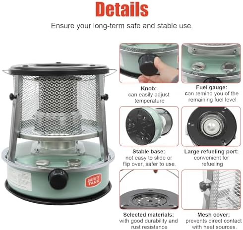 2600W Kerosene Heater with Handle for Camping and Indoor Use