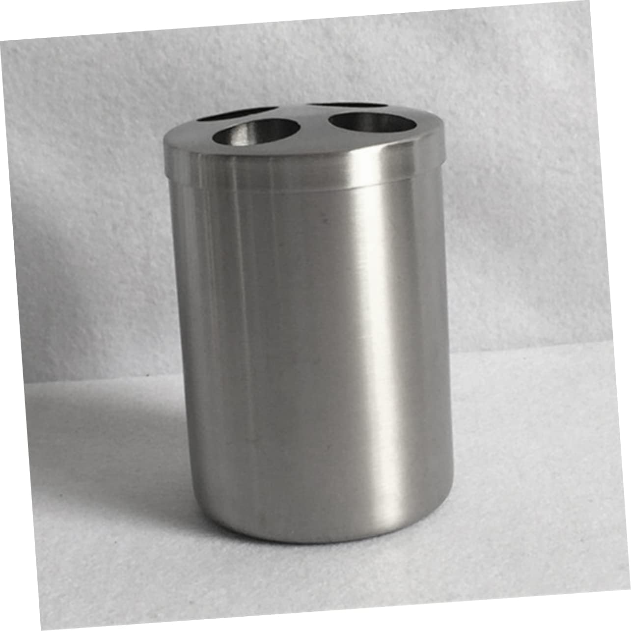 GLEAVI 1Pc Stainless Steel Toothbrush Holder with Lid and 4 Holes