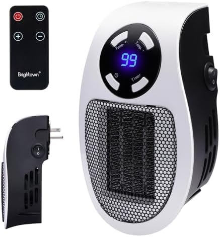 Brightown Wall Space Heater 450W Remote Control