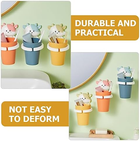 Cabilock Cartoon Toothbrush Holder Set of 4