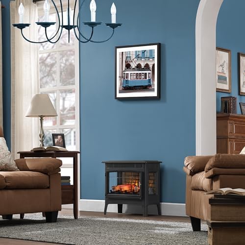 Duraflame Electric Fireplace Stove Heater with 3D Flame Effect Black 1
