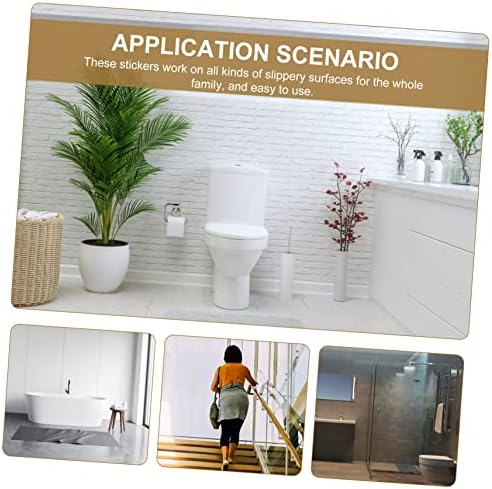 TINEASUR Non-Slip Shower Stickers 12 Pack for Bathroom