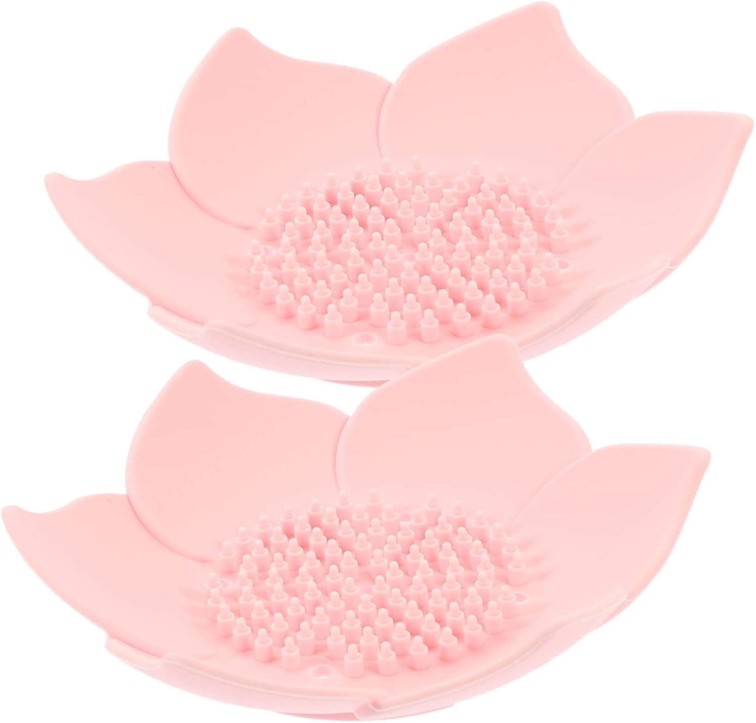 ABOOFAN Silicone Soap Dish 2pcs Self-Draining Holder