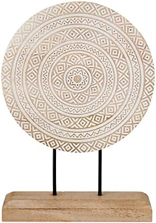 Eximious India Farmhouse Table Decor Statue Mandala 10 x 14