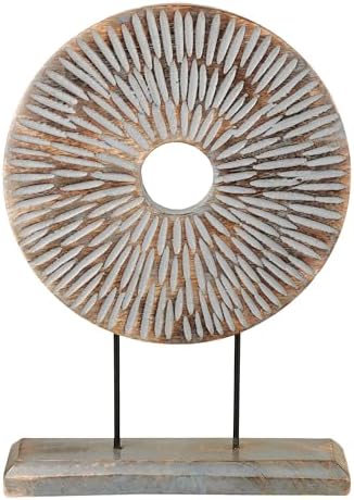 Eximious India Mandala Sculpture Table Decor 10 x 14