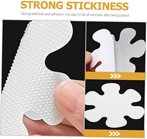 VOSAREA 12Pcs Flower Design Non-Slip Stickers for Bathrooms and Kitchens
