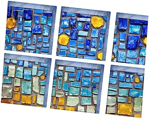 HAKIDZEL 6Pcs Blue Non-Slip Bathtub Stickers Decor