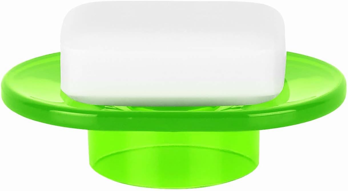 MSV Spirella Nyo Acryl Soap Dish Clear Kiwi
