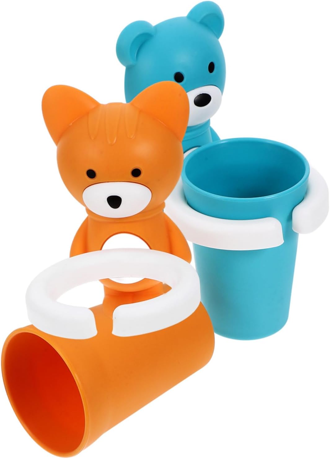 Ciieeo 2sets Cartoon Toothbrush Holder Organizer for Bathroom