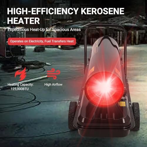 Takywep 125000 Btu Kerosene Heater with Thermostat