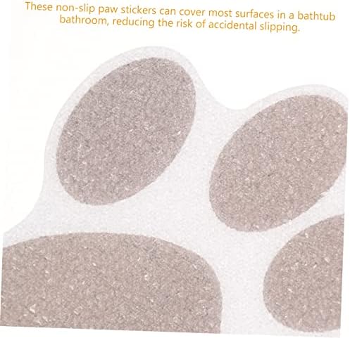 10Pcs Non Slip Paw Print Bath Stickers