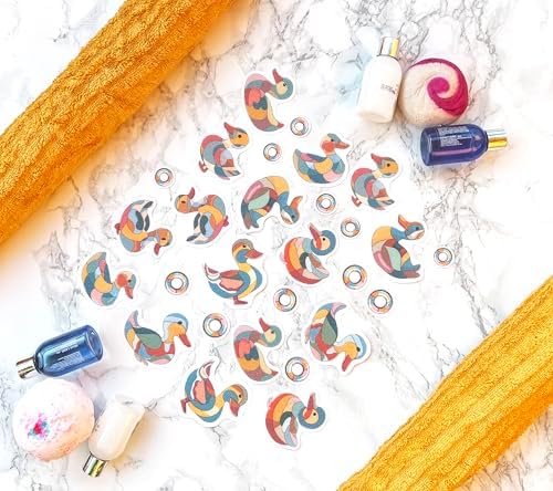 Non Slip Bath Duck Decals 28 PCS Pastel Design