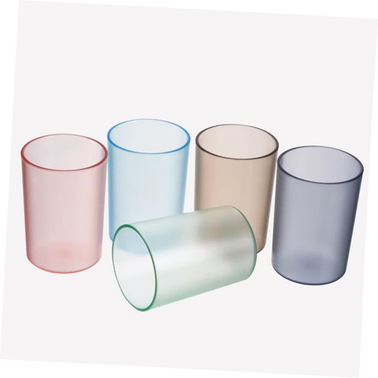 Amosfun Green Plastic Toothbrush Mug Holder