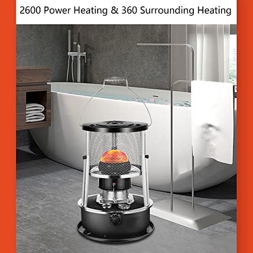 ArtsPavilion Kerosene Heater with Handle Black