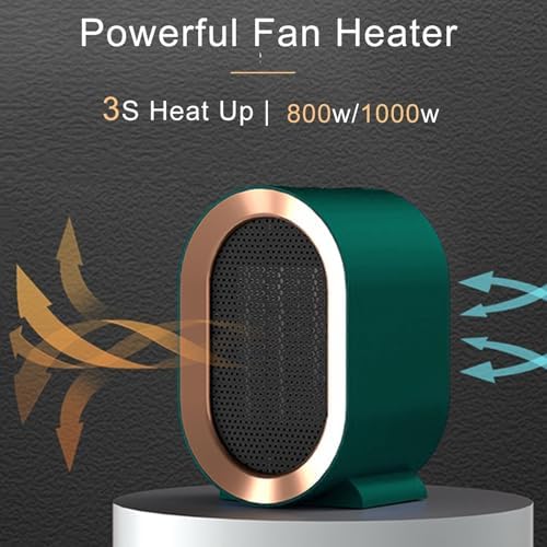 1200W Electric Space Heater with Fan for Bedroom Office Use