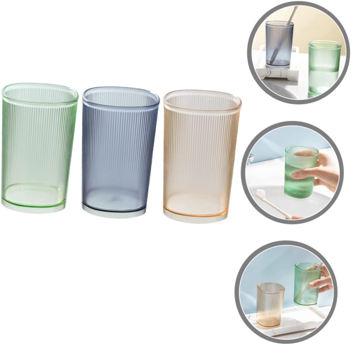 Alipis 3Pcs Portable Toothbrush Holder Cups for Home and Travel
