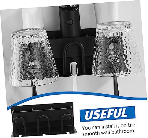 Wall Mounted Metal Toothbrush Holder with Cup Stand