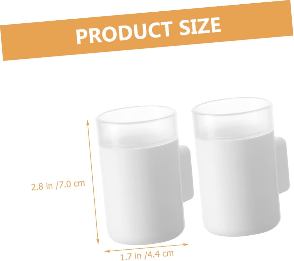Amosfun 2pcs Wall-Mounted Electric Toothbrush Holders