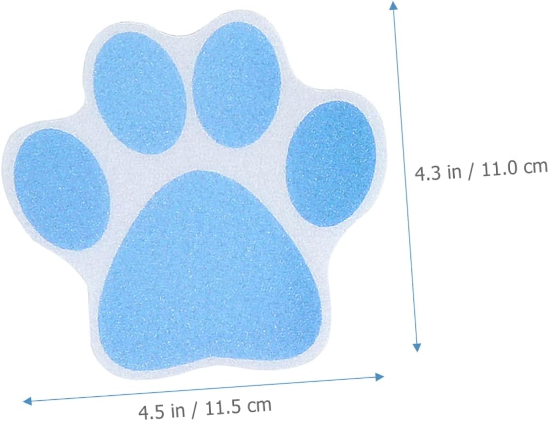 10pcs Cartoon Dog Paw Non-Slip Bathtub Decals