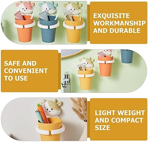 Cabilock Cartoon Toothbrush Holder Set of 4