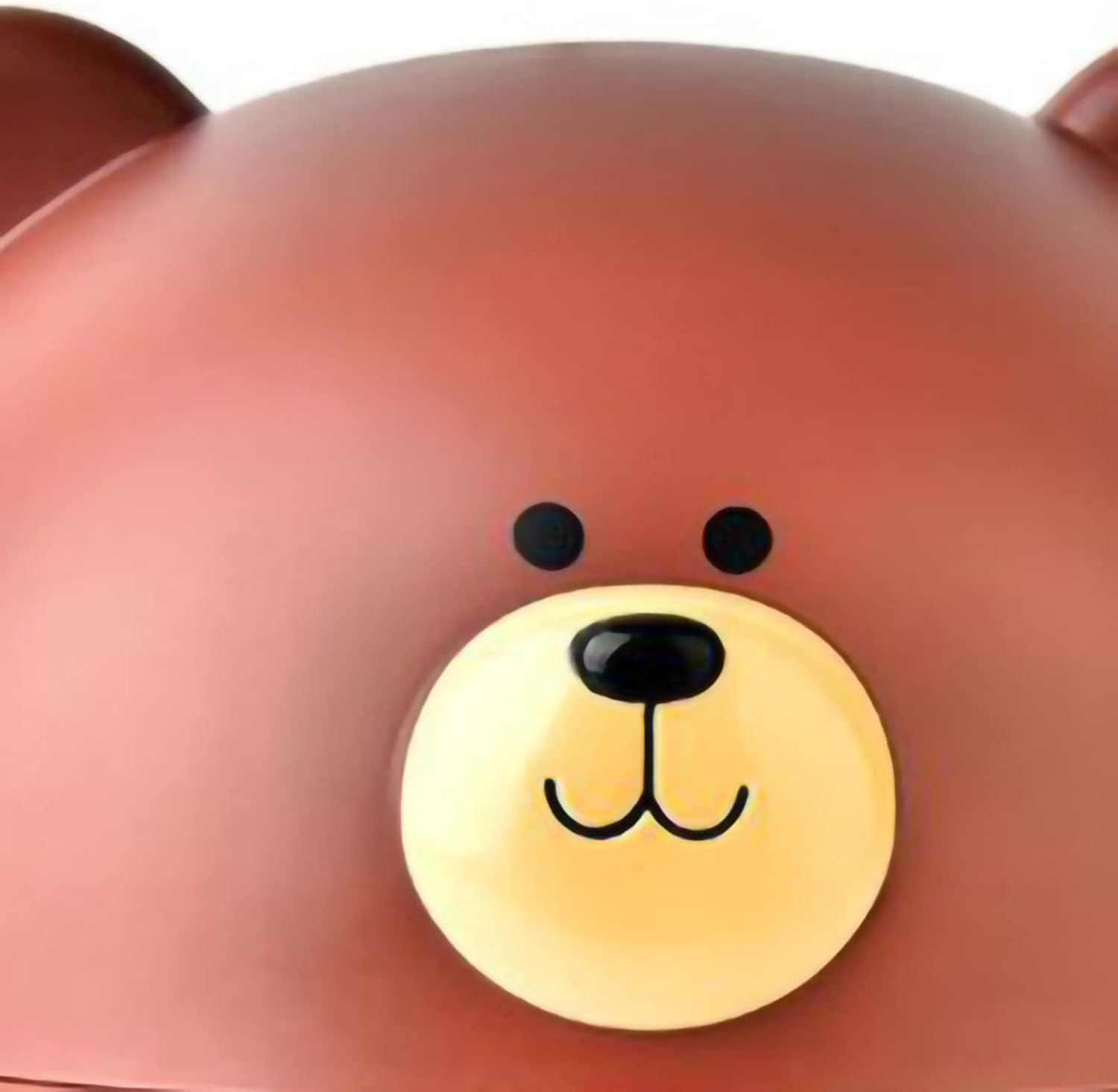 Cute Bear Tissue Holder Cartoon Style Round Dispenser for Home