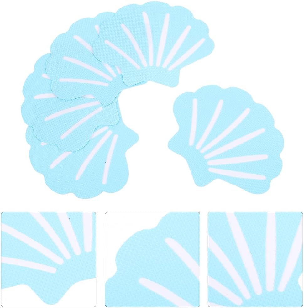 LUOZZY 20PCS Shell Shaped Non-Slip Bath Stickers for Kids Safety