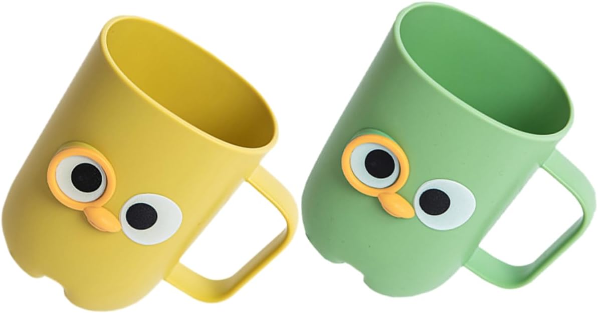 Alipis 2pcs Cartoon Toothbrush Holder Cups for Boys and Girls