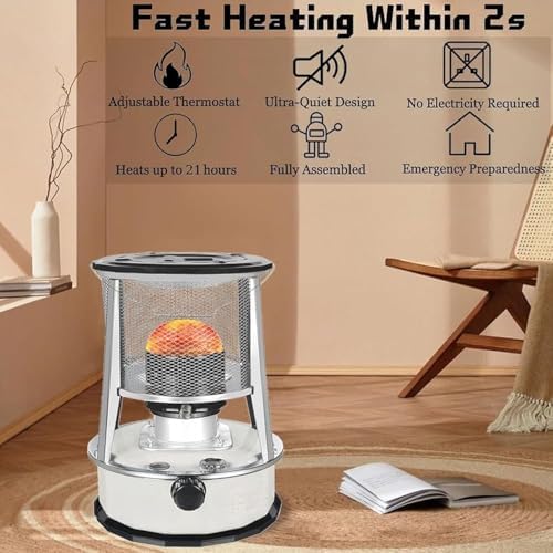 Large Kerosene Stove Heater with Safety Features