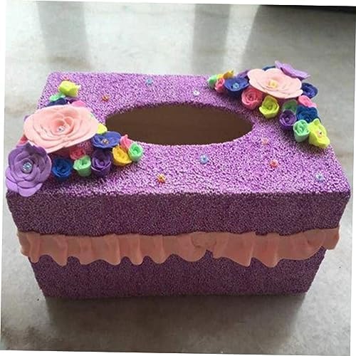 SEWOART 6PCS Blank Wood Tissue Holder DIY Set