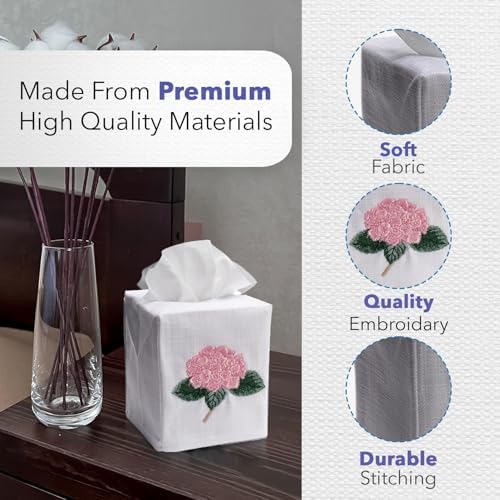 Jacaranda Living Square Tissue Box Cover with Animal Design