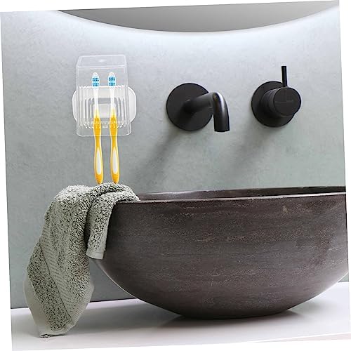 GLEAVI Wall-Mounted Toothbrush Holder with Cup Stand