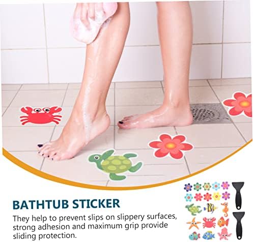 LIFKOME Non-Slip Bathtub Stickers with Animal Designs