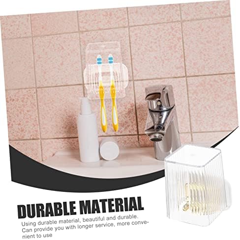 GLEAVI Wall-Mounted Toothbrush Holder with Cup Stand