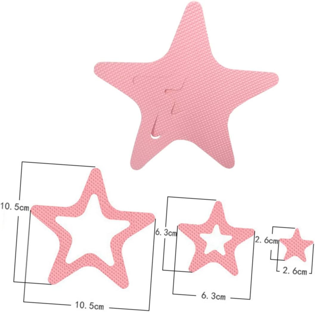 12pcs Star Shape Non-Slip Bath Stickers for Safety and Style